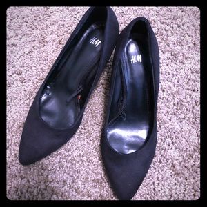 H&M  Faux Suede Heels -Euro 36